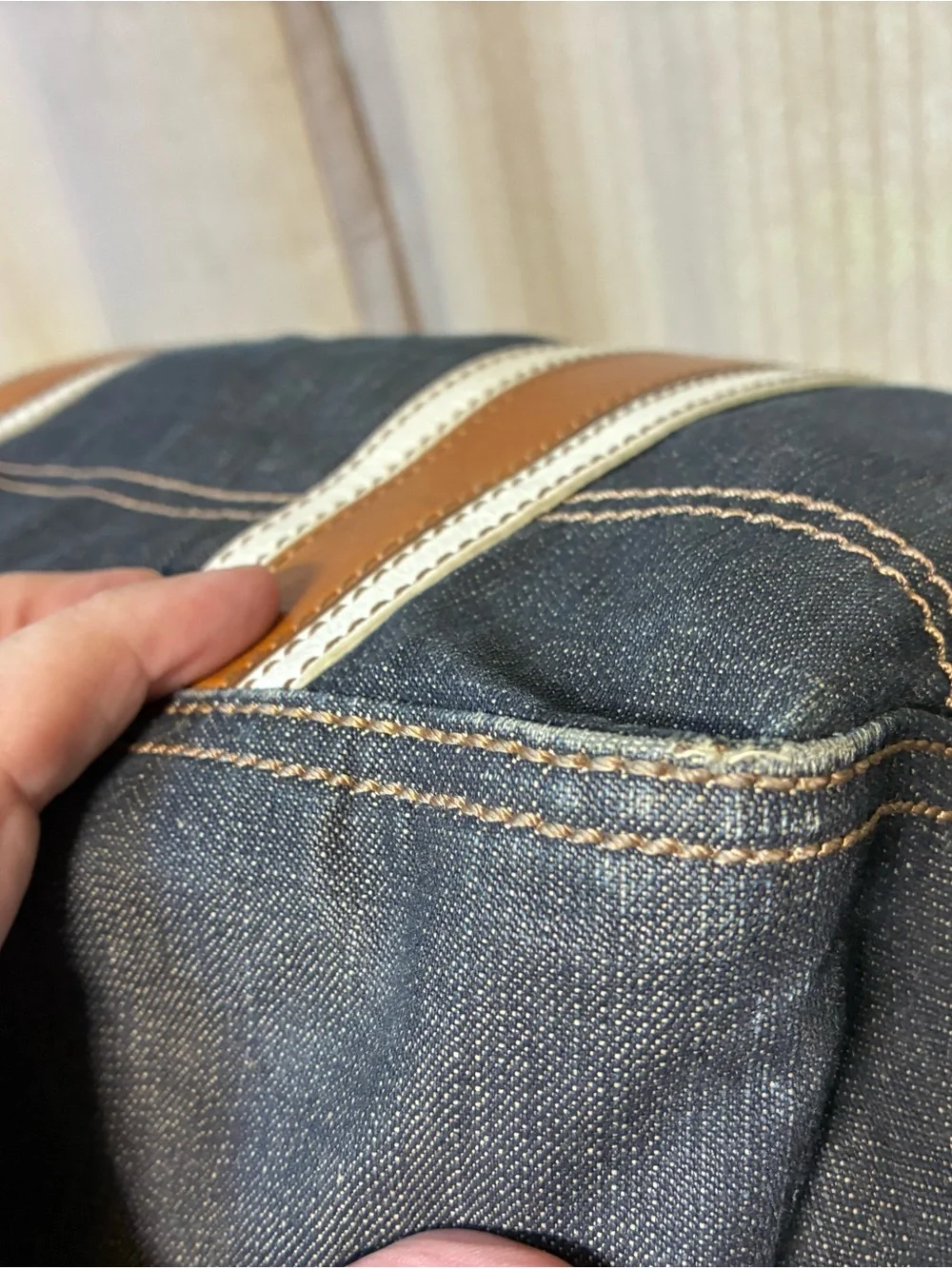 Burberry Blue Label Denim Tote